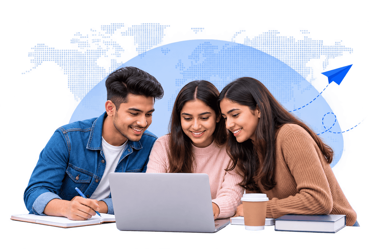 Students consulting with EduGent Global